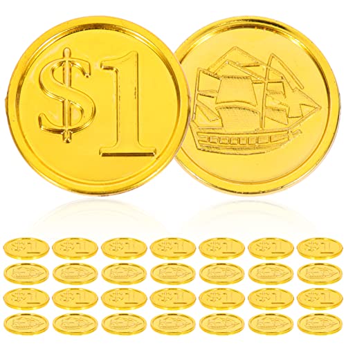 MILISTEN 100 Stück Piratenschiff Muster Spielmünzen für Lustige Münzen Requisiten für Rollenspiele und Kindergeburtstage Hochglänzend und Leicht für Schatzsuchen und Halloween Dekorationen MILISTEN 100 Stück Piratenschiff Muster Spielmünzen für Lustige Münzen Requisiten für Rollenspiele und Kindergeburtstage Hochglänzend und Leicht für Schatzsuchen und Halloween Dekorationen von Milisten