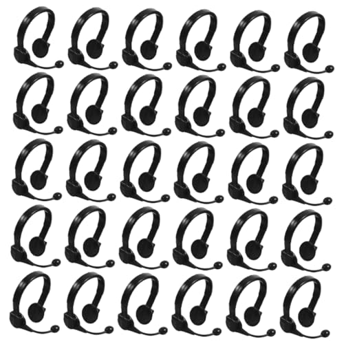 MILISTEN 100 Stück Puppenhaus Headset Accessoires Mini Ente Puppen-Kleidungszubehör Simulierter Kopfhörerprop Gefälschtes Headset-Ornament DIY zubehör Puppe Headset Prop Plastik Schwarz MILISTEN 100 Stück Puppenhaus Headset Accessoires Mini Ente Puppen-Kleidungszubehör Simulierter Kopfhörerprop Gefälschtes Headset-Ornament DIY zubehör Puppe Headset Prop Plastik Schwarz von Milisten