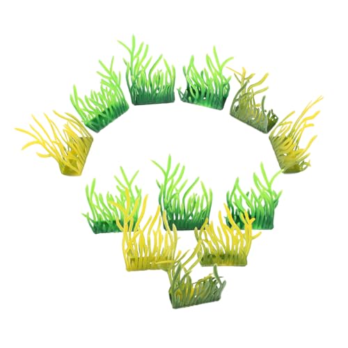 MILISTEN 100 Stück Wassergrasmodell Grasbüschel Modellgras Kunstrasenbüschel Zuglandschaft Gras Grasdekor Tischlandschaft Aquariengras künstlich Diorama-Gras Plastik Green von Milisten