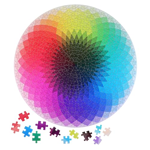MILISTEN 1000 Stück Regenbogen Puzzle für Erwachsene Teile Puzzle Einzigartiges Design für Freizeit Hochwertiges Papiermaterial Dekoratives Element von Milisten