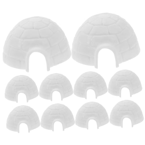 MILISTEN 10 Stück Iglu Figuren für Kinder Realistische Iglu Dekoration Miniatur Spielzeug Pädagogisches Spielzeug für Jungen und Mädchen für Miniaturgarten und Wohndeko von Milisten