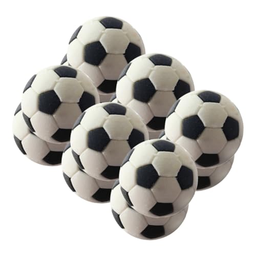 MILISTEN 12 Stück Fußballmodell Mini-Fußball Puppenhaus-Miniaturen Sport Größe drinnen Schaum Mini- -Fußballstatuen simulierte Fußballdekore Mini- -Dekore Puppenhaus-Fußball Gummi von Milisten