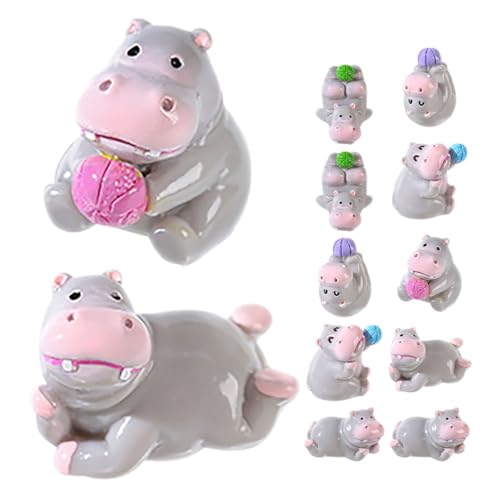 MILISTEN 12 Stück Mini-nilpferdfiguren Aus Kunstharz, Cartoon-tier-partydekorationen Für Tortenaufsätze, Puppenhäuser, Partygeschenke, Kleine Nilpferd-ornamente Für Kinder Und Erwachsene MILISTEN 12 Stück Mini-nilpferdfiguren Aus Kunstharz, Cartoon-tier-partydekorationen Für Tortenaufsätze, Puppenhäuser, Partygeschenke, Kleine Nilpferd-ornamente Für Kinder Und Erwachsene von Milisten