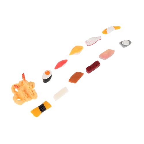 MILISTEN 12 Stück Sushi-Modell Mini-Hausschmuck Mini-Küchenutensilien Mini -Hausdekoration Puppenhauszubehör Puppenhaus Lebensmittelmodell Miniatur-Sushi-Figur Plastik MILISTEN 12 Stück Sushi-Modell Mini-Hausschmuck Mini-Küchenutensilien Mini -Hausdekoration Puppenhauszubehör Puppenhaus Lebensmittelmodell Miniatur-Sushi-Figur Plastik von Milisten