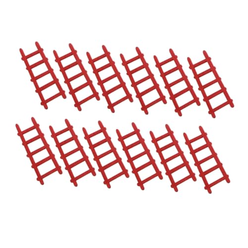 MILISTEN 12 Stück Teiliges Miniatur Holzleitern Kleine Handgefertigte Puppenhaus Deko DIY Bemalbare Mini Holzleiter für Garten Basteln und Puppenhaus Zubehör Langlebige Holzmaterialien von Milisten