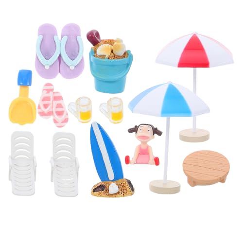 MILISTEN 13 Stück Miniaturisierte Stranddekorationsset Teiliges Set aus Harz und Kunststoff für Puppenhäuser Miniaturgärten Sandkästen und Aquarien Bunte Strandaccessoires für Lebendige MILISTEN 13 Stück Miniaturisierte Stranddekorationsset Teiliges Set aus Harz und Kunststoff für Puppenhäuser Miniaturgärten Sandkästen und Aquarien Bunte Strandaccessoires für Lebendige von Milisten