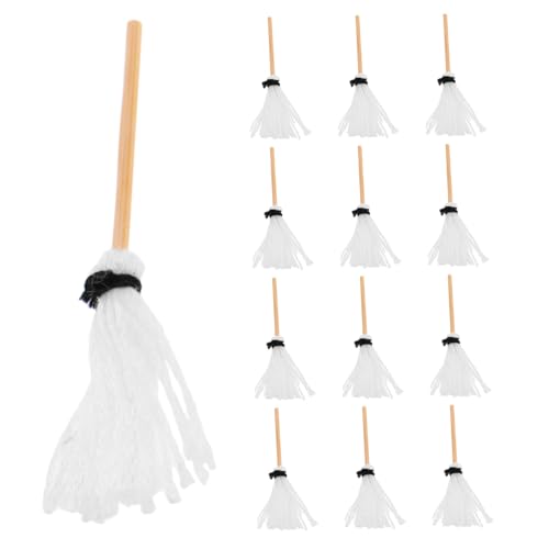 MILISTEN 15 Teiliges Puppenhaus Reinigungswerkzeug Mini Reinigungsmopp Miniatur Puppenhaus Set Mini Mopp Miniatur Badezimmer Zubehör Winziger von Milisten