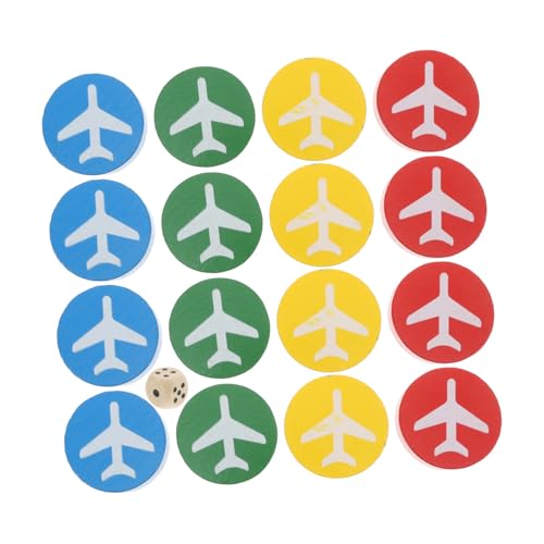 MILISTEN 16 Stück Kinderteppich Fliegendes Schach Puzzle-flugschach Teppich Fliegendes Schach Brettspiele Dame Schachmatte Flugschachspiele Chinesische Brettspiele Damespiel Kiefernholz von Milisten