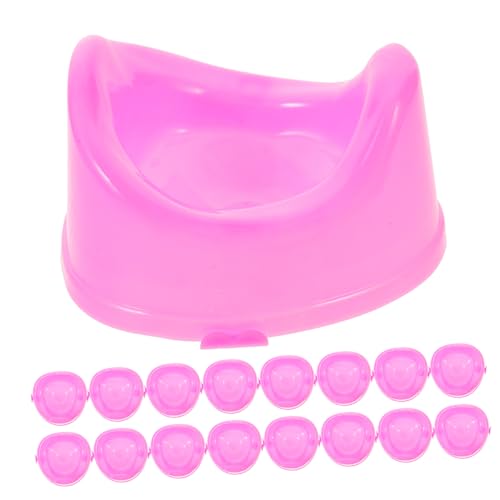 MILISTEN 16 Stück Puppen-toilettenspielzeug Interaktives Fitnessspielzeug Zubehör Für Miniaturpuppen Mini-töpfchen Puppenbadezimmermöbel Toilette Für Minihaus Puppenhauszubehör Rosa Plastik MILISTEN 16 Stück Puppen-toilettenspielzeug Interaktives Fitnessspielzeug Zubehör Für Miniaturpuppen Mini-töpfchen Puppenbadezimmermöbel Toilette Für Minihaus Puppenhauszubehör Rosa Plastik von Milisten
