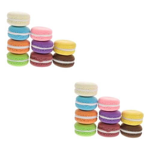 MILISTEN 18 Stck Teiliges Realistisches Macaron Kuchenmodell aus Sicherem Weichem Material Künstliche Tortendeko für Fotorequisiten Hochzeitstorten Konfirmation und Dessertdisplay von Milisten