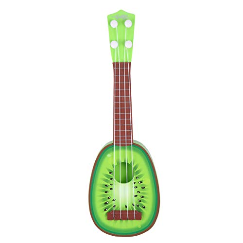 MILISTEN 1PCS Kiwi Obst Form Gitarre Mini Obst Ukulele Kleine Kinder Obst Gitarre Frühen Lernen Pädagogisches Spielzeug für Jungen Und Mädchen (Grün) von Milisten