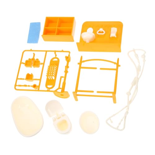 MILISTEN 1Satz Badezimmer Für Puppenhaus Mit Badewanne Und Toilette Dekoration Für Mikroszenen Und Mini Möbelmodelle MILISTEN 1Satz Badezimmer Für Puppenhaus Mit Badewanne Und Toilette Dekoration Für Mikroszenen Und Mini Möbelmodelle von Milisten