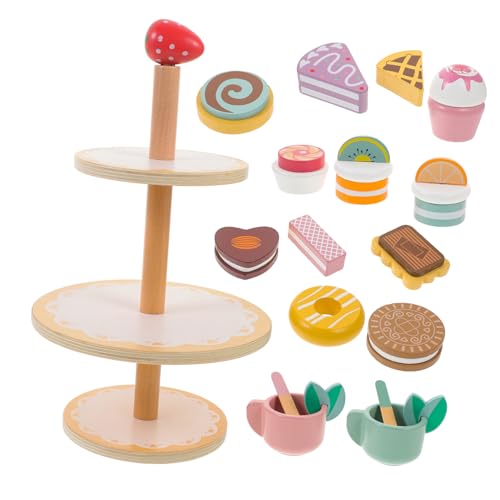 MILISTEN 1Satz Dessert Stand Spielset für Holzspielzeug für Rollenspiele Simuliertes Teeservice und Kuchenset für Kreative Lernspiele und Kindergeburtstage MILISTEN 1Satz Dessert Stand Spielset für Holzspielzeug für Rollenspiele Simuliertes Teeservice und Kuchenset für Kreative Lernspiele und Kindergeburtstage von Milisten