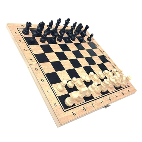 MILISTEN 1Satz Faltbares Schachspiel aus Magnetisches Schachbrett für Unterwegs Spiel für Erwachsene Verarbeitung und Langlebiges Design von Milisten