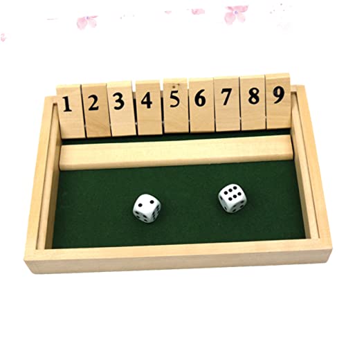 MILISTEN 1Satz Holz Brettspiel für Personen Digitale Flop Spielplatte für Ktv Bar und Partys Interaktives Trinkspiel und Unterhaltsames Familienspiel Partyzubehör für Spaß von Milisten
