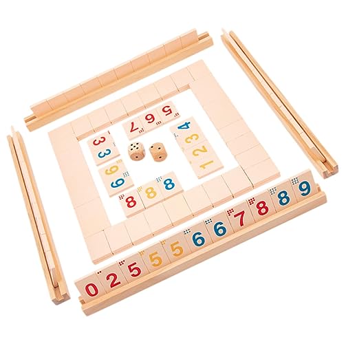 MILISTEN 1Satz Holzbrettspiel für Interaktive Mathematikspiele Tischspiele für Partys und Familienversammlungen Fördert Spaß und Lernen bei Kindern Zubehör von Milisten