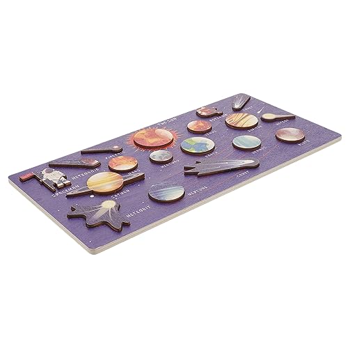 Milisten Planeten-puzzleblock -puzzleblock Holz Zuordnungsbrett Junge Mädchen Puzzle Spielzeug Interaktives Puzzle Lernen Spielzeug Für Kleinkinder von Milisten