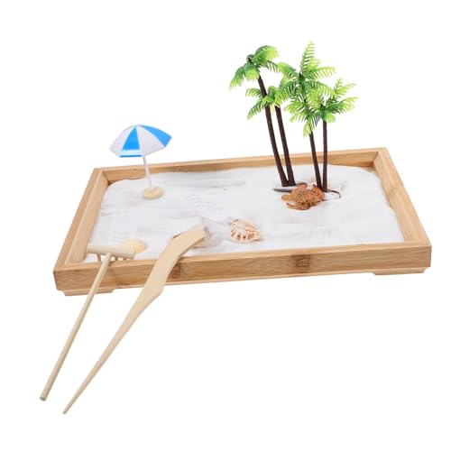 Milisten 1Satz Kreatives Sandkasten mit Thema Garten Sandtablett für Zuhause oder Büro Stressabbau und Konzentrationsförderung Perfektes für Bastelfreunde von Milisten