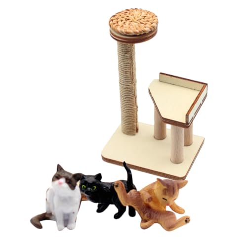 MILISTEN 1Satz Mini Katzenbaum Holzspielzeug Teiliges Katzenmöbel Für Puppenhaus Dekoration Kreatives Katzenmodell Für Lebendige Szenen Für Kinderzimmer MILISTEN 1Satz Mini Katzenbaum Holzspielzeug Teiliges Katzenmöbel Für Puppenhaus Dekoration Kreatives Katzenmodell Für Lebendige Szenen Für Kinderzimmer von Milisten
