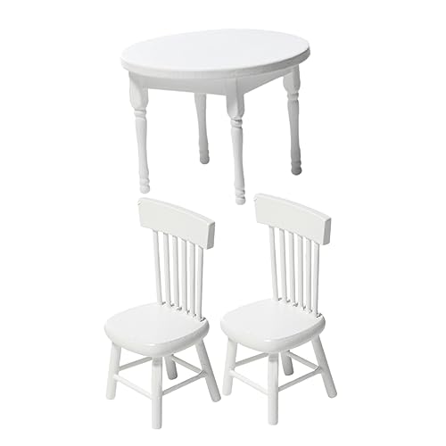 MILISTEN Kleiner Tisch Stuhl Modell für Puppenhaus 3 Stück Sicheres Material für Kinder Puppenhaus Dekoration MILISTEN Kleiner Tisch Stuhl Modell für Puppenhaus 3 Stück Sicheres Material für Kinder Puppenhaus Dekoration von Milisten