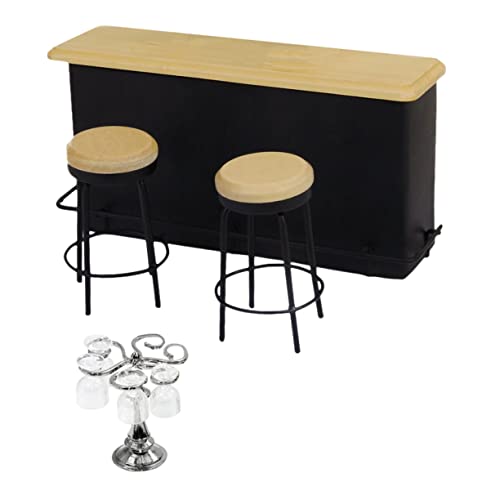MILISTEN 1Satz Mini Weingläser Set für Puppenhaus Lebensmittel Spielmodell Mini Dekoration Exquisites Design für Kreative DIY Projekte Modelle von Milisten