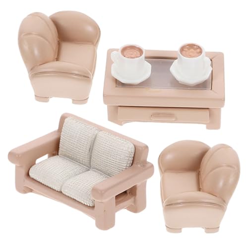 MILISTEN 1Satz Miniaturmöbel für Puppenhaus Teiliges Sofa für Mikroszenen für Jahren Kreative Spielstunden und MILISTEN 1Satz Miniaturmöbel für Puppenhaus Teiliges Sofa für Mikroszenen für Jahren Kreative Spielstunden und von Milisten