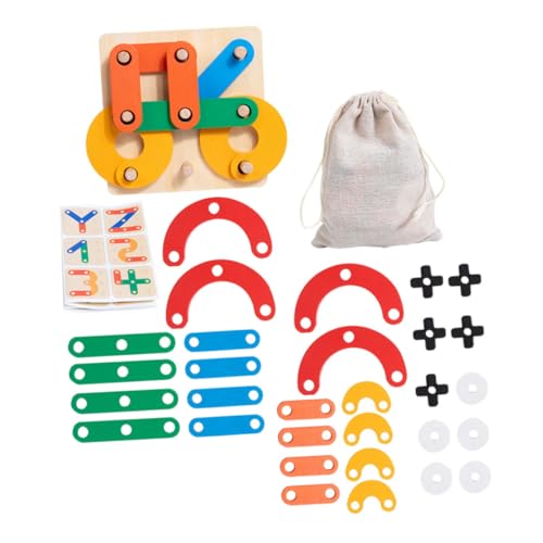 MILISTEN 1Satz Puzzle Brettspiel Für Pädagogisches Lernspielzeug Kognitiven Fähigkeiten Interaktive Eltern Junge Mädchen Spiele Geometrische Formen Leuchtenden Farben von Milisten
