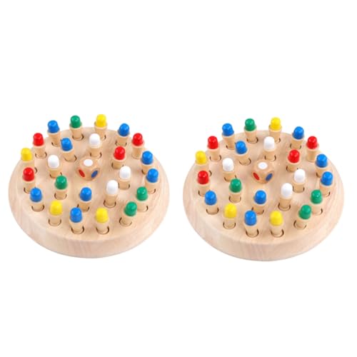 MILISTEN 2 Sätze Holz Memory Schachspiel Lernspielzeug für Intelligenztraining Eltern Junge Mädchen Gedächtnistraining Pädagogisches Brettspiel für Jungen und Mädchen Reise und MILISTEN 2 Sätze Holz Memory Schachspiel Lernspielzeug für Intelligenztraining Eltern Junge Mädchen Gedächtnistraining Pädagogisches Brettspiel für Jungen und Mädchen Reise und von Milisten