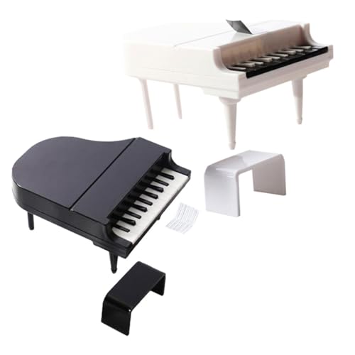 MILISTEN 2 Sätze Klaviermodell Miniatur Kleinkinder Mini-Piano-Modell Mini-möbelmodell Mini-klavierverzierung Pp von Milisten