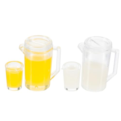 MILISTEN 2 Sätze Mini -Milch Orangensaft Set drinnen Puppenhaus Krug künstlich wasserkocher Miniatur-Saftmodelle Mini-Saft Rollenspielzubehör Mini-Tassen Szenenstütze Plastik MILISTEN 2 Sätze Mini -Milch Orangensaft Set drinnen Puppenhaus Krug künstlich wasserkocher Miniatur-Saftmodelle Mini-Saft Rollenspielzubehör Mini-Tassen Szenenstütze Plastik von Milisten
