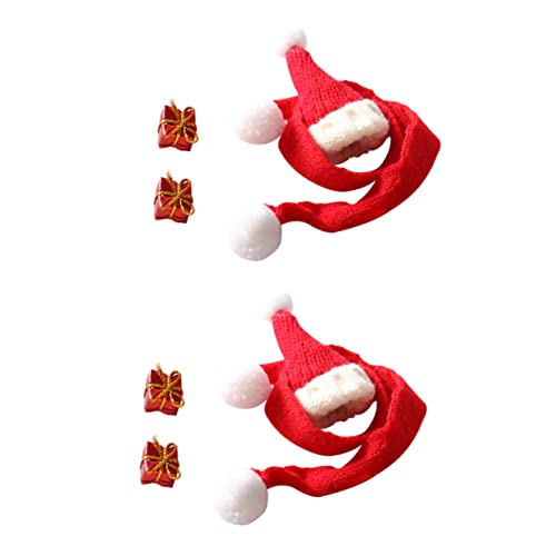 MILISTEN 2 Sätze Mini Weihnachtsmütze und Schal Set für Teiliges Mini Häuschen Modell Elastische Strickmützen und Rote Weihnachtsschals Niedliches Weihnachtsdekor für Puppenhaus MILISTEN 2 Sätze Mini Weihnachtsmütze und Schal Set für Teiliges Mini Häuschen Modell Elastische Strickmützen und Rote Weihnachtsschals Niedliches Weihnachtsdekor für Puppenhaus von Milisten