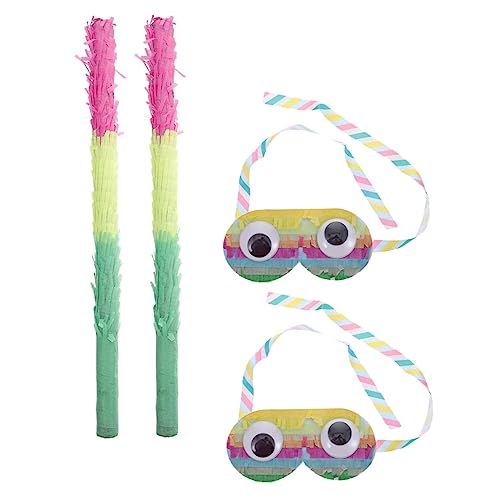 MILISTEN 2 Sätze Pinata mit Augenmaske und Stab Teiliges für Kindergeburtstage für Pinata Spiele Karnevalsfeiern und Halloween Events von Milisten