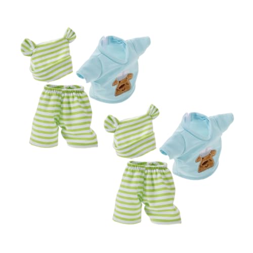MILISTEN 2 Satz Teiliges Puppen Kleidungsset für Puppen Baumwollgestreifte Outfits mit Hut Puppenkleidung für Spielhaus Zubehör für Fantasievolles Ausziehen MILISTEN 2 Satz Teiliges Puppen Kleidungsset für Puppen Baumwollgestreifte Outfits mit Hut Puppenkleidung für Spielhaus Zubehör für Fantasievolles Ausziehen von Milisten