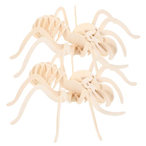 MILISTEN 2 Stück DIY Holzpuzzle Tiere Interaktive Tiermodelle für Lustige Puzzles für Kreative Spielmomente Spinnen Design MILISTEN 2 Stück DIY Holzpuzzle Tiere Interaktive Tiermodelle für Lustige Puzzles für Kreative Spielmomente Spinnen Design von Milisten