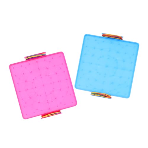 MILISTEN 2 Stück Doppelseitige Geoboards Für Kinder, Unverzichtbares Klassenzimmer-Werkzeug, Langlebige Kunststoff-geoboards Zum Lernen Von Mathematik Und Geometrie, Lernspielzeug von Milisten