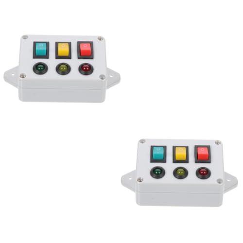 MILISTEN 2 Stück Farbige Lernlampe für Kleinkinder Pädagogisches Busy Board mit LED Lichtern Fördert Farbzuordnung Feinmotorik und Hand Auge Koordination Frühes Lernspielzeug für Ab Jahr von Milisten
