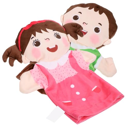 MILISTEN 2 Stück Handpuppen Kinderfiguren Realistisch Detailreich Lernen Interaktive Handspielzeuge für Eltern Junge Mädchen Spiele Fördert Hand Augen Koordination und Fantasie von Milisten