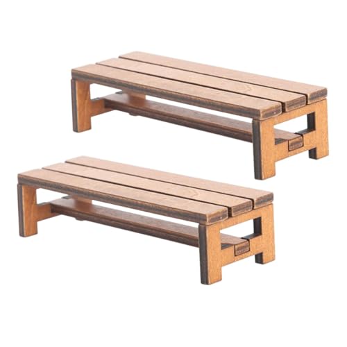 MILISTEN 2 Stück Holzbank Möbel Puppenhaus Zubehör für Schlafzimmer Wohnzimmer oder Vielseitige Deko für Miniaturmöbel für Kreative Szenen Mini Häusern MILISTEN 2 Stück Holzbank Möbel Puppenhaus Zubehör für Schlafzimmer Wohnzimmer oder Vielseitige Deko für Miniaturmöbel für Kreative Szenen Mini Häusern von Milisten