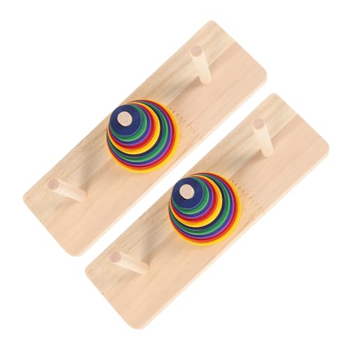 MILISTEN 2 Stück Holzspielzeug Turm von Hanoi Kreatives Denkspiel für Erwachsene und Fördert Intelligenz und Kreativität für DIY Partys und Entspannende Spielstunden MILISTEN 2 Stück Holzspielzeug Turm von Hanoi Kreatives Denkspiel für Erwachsene und Fördert Intelligenz und Kreativität für DIY Partys und Entspannende Spielstunden von Milisten