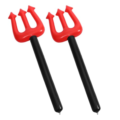 MILISTEN 2 Stück Inflatable Teufel Requisiten für Halloween PVC Kostüm Zubehör für Cosplay und Partys Einfach Aufzublasen Lagern für Bühnenaufführungen und Halloween Feiern von Milisten