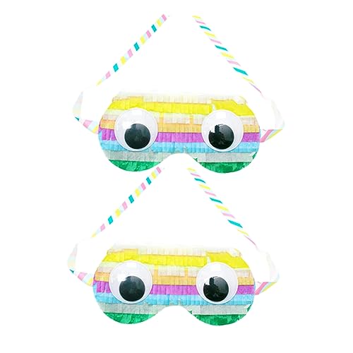 MILISTEN 2 Stück Kreative Augenmasken für Kindergeburtstagsfeiern Piñata Masken Partyspiel Zubehör für Jung und Gastgeschenke und Mitgebsel von Milisten