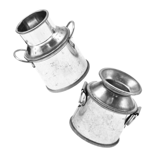 MILISTEN 2 Stück Mini-Blumentopf aus Weißblech Container Milchglas Dekorationen Milchflasche Milchtöpfe Miniatur-Eimer-Ornament Kleiner Zinneimer Miniatur-Zubehör Gartenzubehör Legierung MILISTEN 2 Stück Mini-Blumentopf aus Weißblech Container Milchglas Dekorationen Milchflasche Milchtöpfe Miniatur-Eimer-Ornament Kleiner Zinneimer Miniatur-Zubehör Gartenzubehör Legierung von Milisten