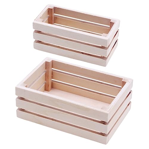 MILISTEN 2 Stück Mini Holz Aufbewahrungskorb Teilig Multifunktionale Miniatur Körbe für Puppenhaus Zubehör für Kreatives Spiel und Dekoration Sicher und Langlebig MILISTEN 2 Stück Mini Holz Aufbewahrungskorb Teilig Multifunktionale Miniatur Körbe für Puppenhaus Zubehör für Kreatives Spiel und Dekoration Sicher und Langlebig von Milisten