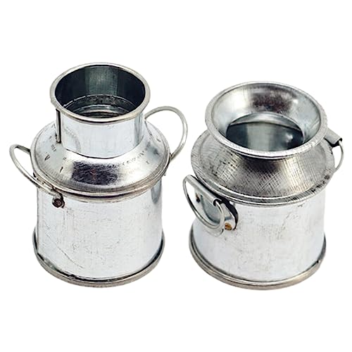 MILISTEN 2 Stück Mini -Metallmilchtopf klein Krug Milchglas Häuser puppenhaus Miniatur-Eimer-Ornament Mini-Blumenkübel Miniaturhaus Accessoire Mini-Eimer Eisen Silber MILISTEN 2 Stück Mini -Metallmilchtopf klein Krug Milchglas Häuser puppenhaus Miniatur-Eimer-Ornament Mini-Blumenkübel Miniaturhaus Accessoire Mini-Eimer Eisen Silber von Milisten