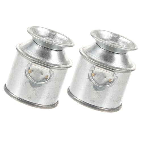 MILISTEN 2 Stück Mini -Milch -krugzubehör Milchkännchen Puppe Klein Miniatur Wohnkultur Mini-Eimer Aus Weißblech Winzig Mini Blumeneimer Silver Metall MILISTEN 2 Stück Mini -Milch -krugzubehör Milchkännchen Puppe Klein Miniatur Wohnkultur Mini-Eimer Aus Weißblech Winzig Mini Blumeneimer Silver Metall von Milisten
