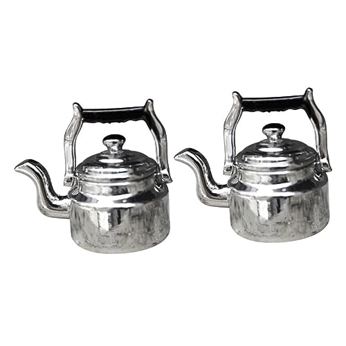 MILISTEN 2 Stück Mini Wasserkocher Puppe Miniaturartikel Wasserkocher Ornament Mini-Teekessel -Teekessel Wasserkocher für Minihaus Simulation Wasserkocher Legierung Silber MILISTEN 2 Stück Mini Wasserkocher Puppe Miniaturartikel Wasserkocher Ornament Mini-Teekessel -Teekessel Wasserkocher für Minihaus Simulation Wasserkocher Legierung Silber von Milisten