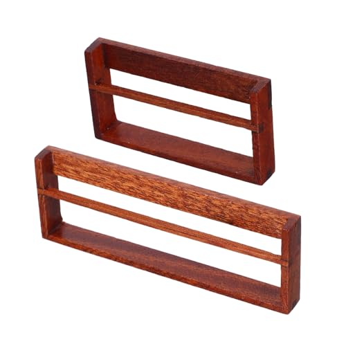 MILISTEN 2 Stück Miniatur-Bücherregal Puppenhausmöbel Winziges Bücherregal aus Holz für Mini-Bücher Display-Rack Regale für Bjd Puppen Küchenszene Dekor MILISTEN 2 Stück Miniatur-Bücherregal Puppenhausmöbel Winziges Bücherregal aus Holz für Mini-Bücher Display-Rack Regale für Bjd Puppen Küchenszene Dekor von Milisten