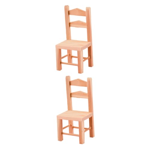 MILISTEN 2 Stück Miniatur Möbel Mini Stühle für Puppenhaus Holzspielzeug Realistische Dekoration für Kreative Spielszenen Sicher und Langlebig MILISTEN 2 Stück Miniatur Möbel Mini Stühle für Puppenhaus Holzspielzeug Realistische Dekoration für Kreative Spielszenen Sicher und Langlebig von Milisten