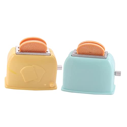 MILISTEN 2 Stück Miniatur Toaster Modell Kreatives Küchenspielzeug für Realistische Brotmaschine Blau und Gelb als Dekoration und Fotorequisiten MILISTEN 2 Stück Miniatur Toaster Modell Kreatives Küchenspielzeug für Realistische Brotmaschine Blau und Gelb als Dekoration und Fotorequisiten von Milisten