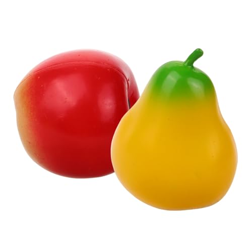 Milisten 2 Stück Obst Sandröhren Lehrmittel Kinderinstrument Fruchtförmiges Schlaginstrument Musikinstrument Für Shaker Maraca Simulation Obst Kinderspielzeug Aus Kunststoff von Milisten